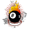Burning 8-Ball (Billiards design) 03