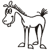 Funny horse