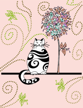 Motif Mon Chat Adoré personnalisé sur vêtement