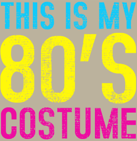 Préparez-vous pour la fête avec ce t-shirt 'THIS IS MY 80's COSTUME'. Ses couleurs néon vives et son style délavé capturent l'esprit des ann...