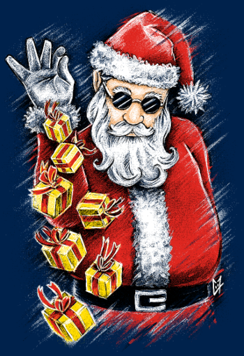 Père Noël Stylé et Généreux