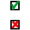 Cross, choice, select