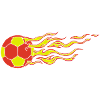Handball Flammen 2farbig