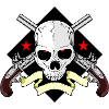 Skull mit Waffen