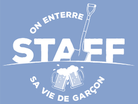 Célébrez l'Enterrement de Vie de Garçon avec style grâce à ce motif exclusif. Idéal pour les t-shirts de l'équipe du futur marié, il garanti...