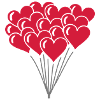 Herzen Ballons