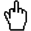 Mittelfinger in Pixel