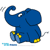 Der Elefant - sitzend