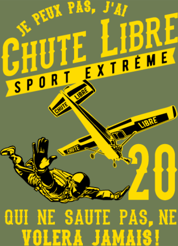 T-shirt Chute Libre : Adrénaline et Sport Extrême