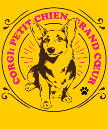 Corgi Grand Cœur: Adorable T-shirt pour Amoureux des Chiens