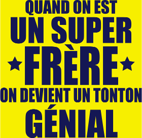Motif T-shirt On Devient un Tonton Génial personnalisé sur vêtement