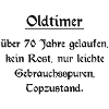 Oldtimer - 70 Anniversaire