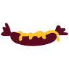 Wurst mit Senf / sausage with mustard (2c)