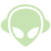 Alien Kopfhörer Glow in the dark