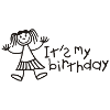 C'est mon anniversaire - Fille