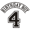 Birthday boy 4 years