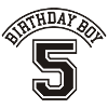 Birthday boy 5 years