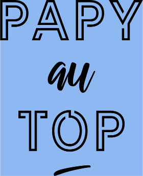 Motif Super Papy personnalisé sur vêtement