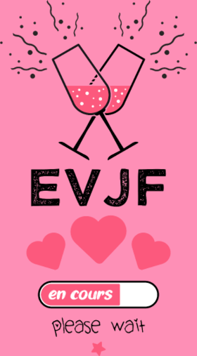 Motif EVJF en cours, patientez ! personnalisé sur vêtement