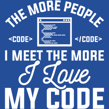 T-shirt 'I Love My Code' - Développeur Passionné