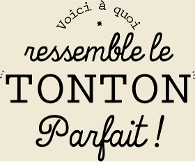 Motif Tonton Parfait Rétro - L'Élégance Vintage personnalisé sur vêtement