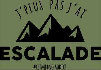 T-Shirt 'J'peux pas, j'ai escalade' - Passion Sportive