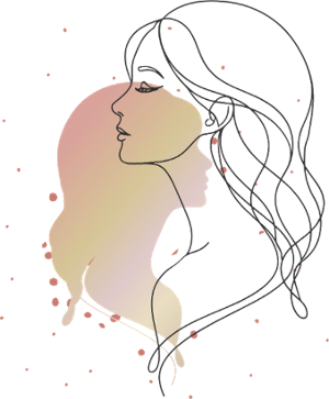 Motif Portrait de Femme en Art Ligne - Élégance Minimaliste à imprimer