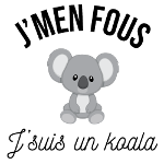 T-shirt "J'm'en Fous, J'suis un Koala" - Humour Décontracté