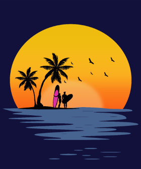 Plongez dans l'ambiance des tropiques avec ce motif vibrant de coucher de soleil. Idéal pour les passionnés de surf et les amoureux des plag...