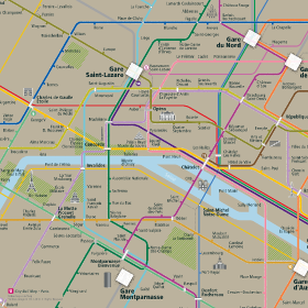 Plongez au cœur de Paris avec ce motif détaillé du plan de métro. Un design original pour les explorateurs urbains et les passionnés de la V...