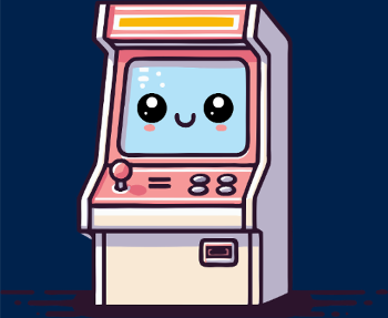 Borne d'Arcade Kawaii : Sourire Rétro Gaming
