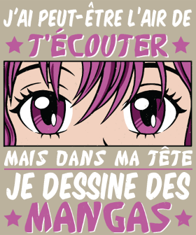 Un cadeau parfait pour les fans d'anime qui dessinent des mangas ! Exprimez votre créativité et passion pour l'art japonais.