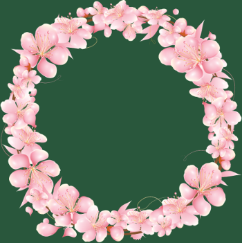 Couronne Florale Rosée : L'Éclat du Printemps