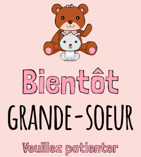 Motif T-shirt 'Bientôt Grande Sœur' - Annonce Grossesse Originale à imprimer