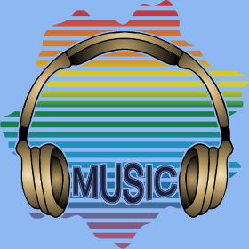 Motif Casque Audio Stylé personnalisé sur vêtement