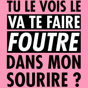 Motif L'?il Qui Dit Tout : "Va te faire foutre ?" personnalisé sur vêtement