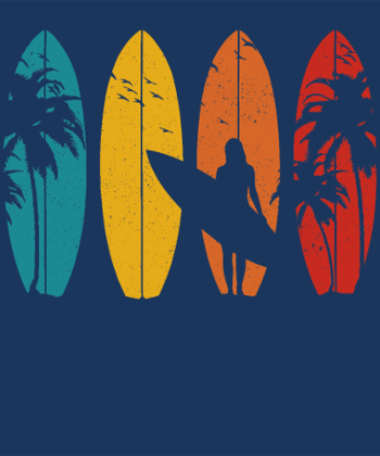 T-shirt Surfeur Vintage | Cadeau Rétro