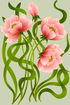 Motif Éclat Floral personnalisé sur vêtement