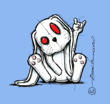 Lapin Rockeur Métal