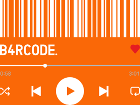Motif Barre de Lecture Musicale Cœur personnalisé sur vêtement
