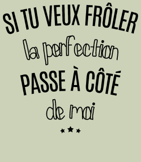 Motif Esprit Perfection personnalisé sur vêtement