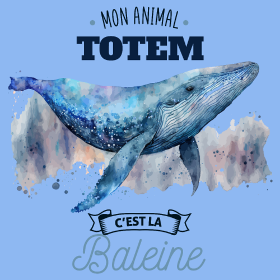 Motif La Baleine, Mon Animal Totem personnalisé sur vêtement
