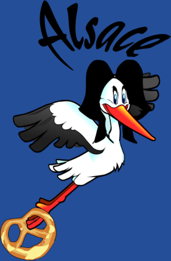 T-shirt Logo Cigogne Alsace