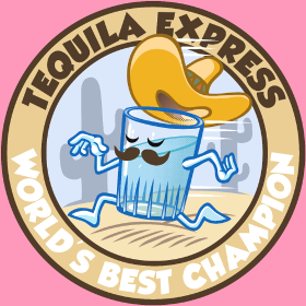 Motif Tequila Express Soirée personnalisé sur vêtement