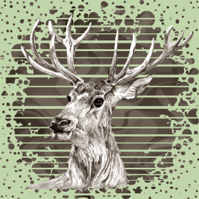 Motif Esprit Cerf Majestueux personnalisé sur vêtement