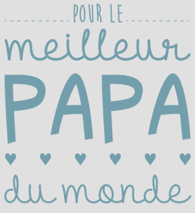 Offrez le t-shirt 'Pour le meilleur Papa du monde', un message d'amour avec des cœurs. Idéal pour la Fête des Pères ou une naissance. Cadeau...