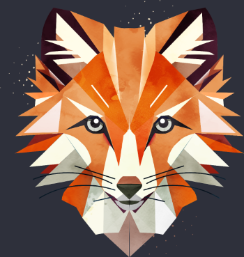 Renard Géométrique Éclatant