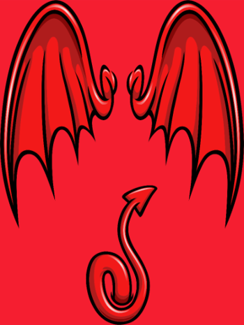 Ailes & Queue de Diable Cartoon