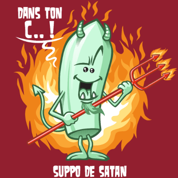 T-shirt Suppo de Satan : Humour Noir et Subtil
