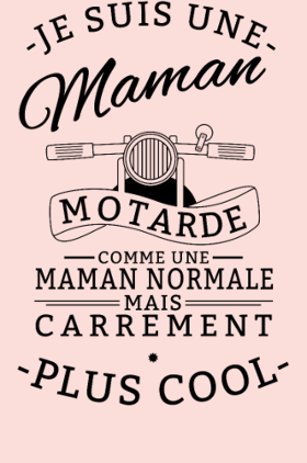 Motif Maman Motarde : L'Asphalte au Coeur à imprimer